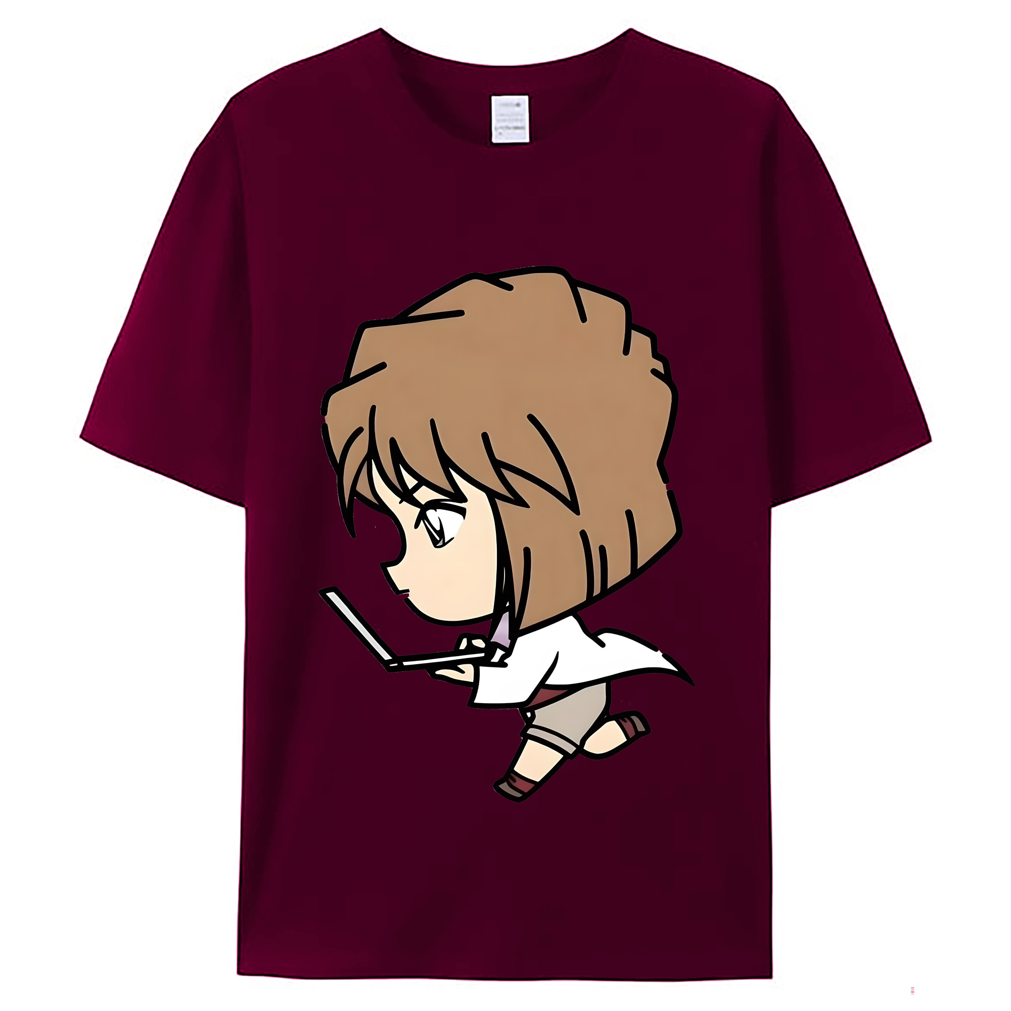（画像用） 名探偵コナン 灰原 哀 はいばら あい Detective Conan Anita Hailey、Vi Graythorn Haibara Ai レディースカジュアルプリントTシャツ（綿100％）